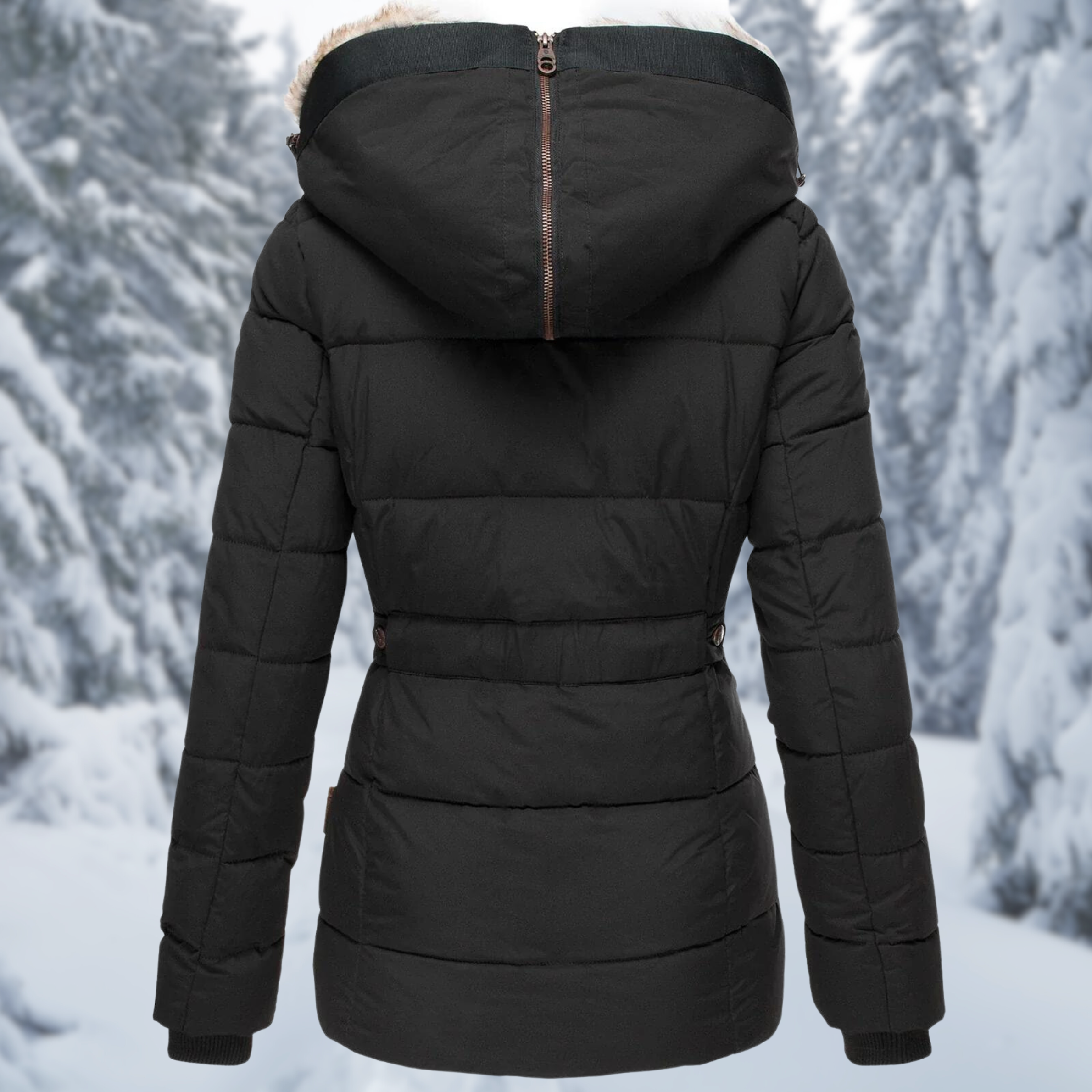 Livia | Winterjacke mit Edlem Design und Flauschigem Pelzfutter für Damen