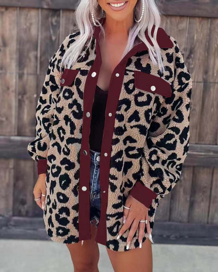 Livia | Leopardenmantel mit wasserdichtem Gewebe und stylischem Design für Frauen