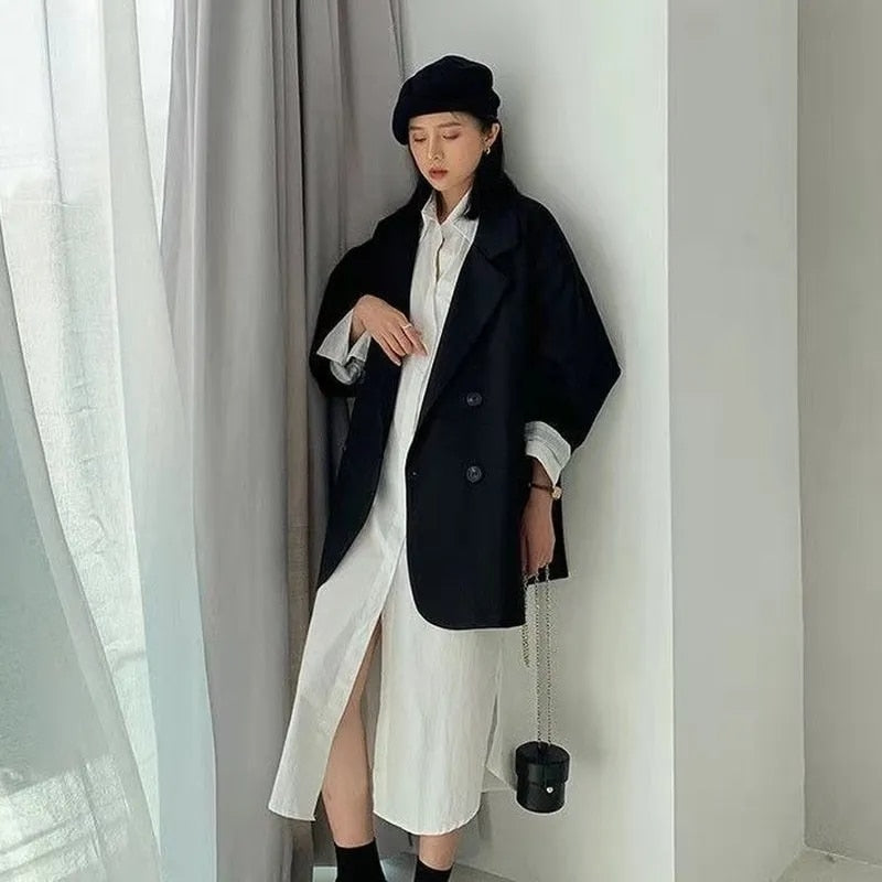 Livia | Leder-Blazer mit lässiger Eleganz und hochwertigem Material für Frauen