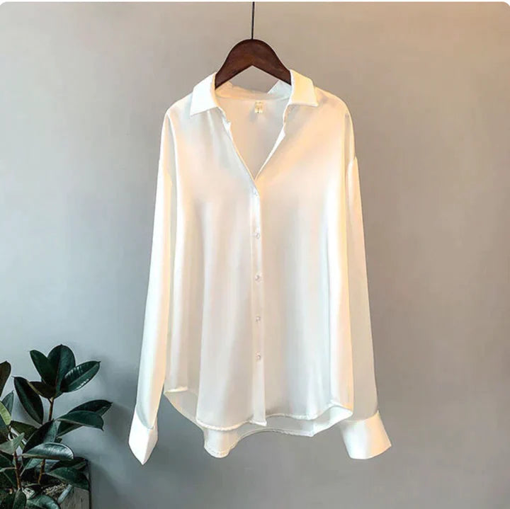 Seraphina | Satin Hemd mit eleganter Passform und luxuriösem Gefühl für Damen