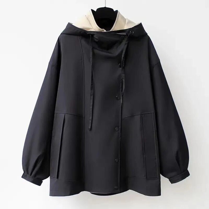 Sienna | Herbstmantel mit Stilvollem Design und Kapuze für Frauen