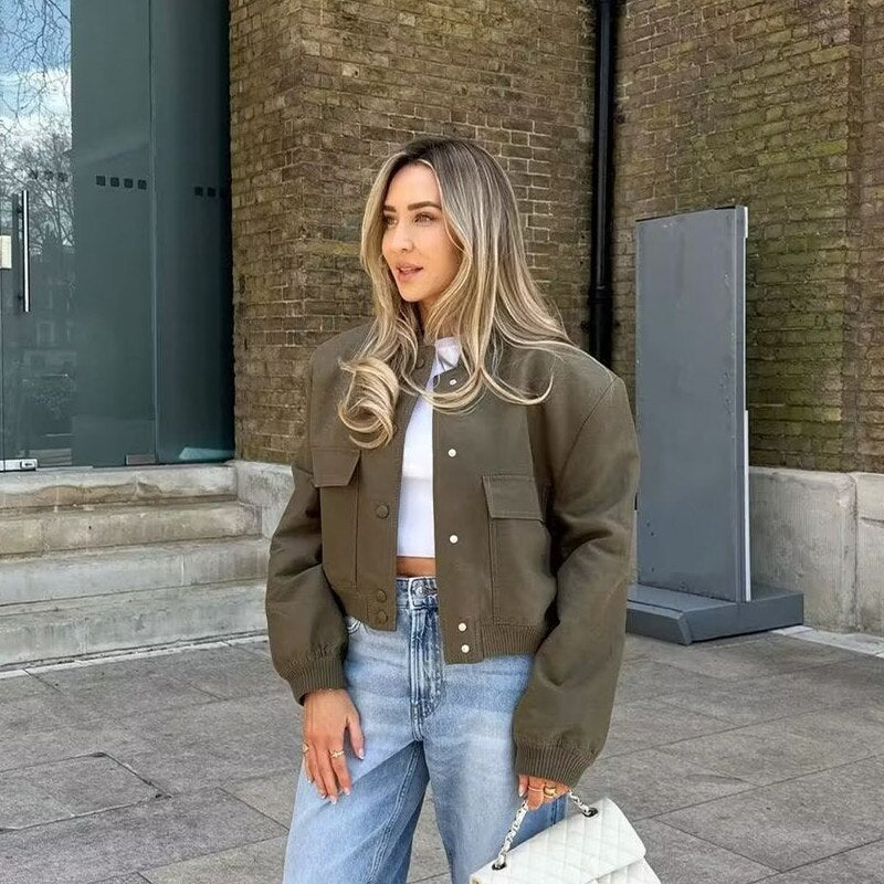 Celestia | Bomberjacke mit Eleganter Passform und Leichtem Stoff für Frauen