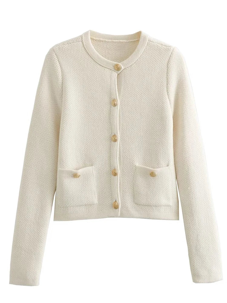 Aurora | Strick-Cardigan mit schmeichelnder Passform und dekorativen Details für Frauen