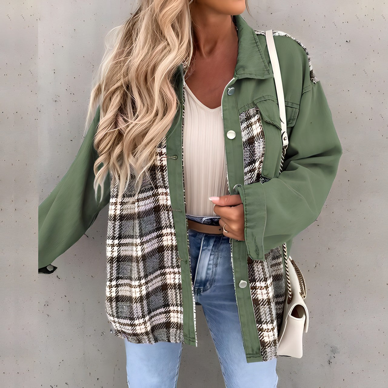 Lena | Karierte Jacke mit Trendigem Design und Hohem Tragekomfort für Damen