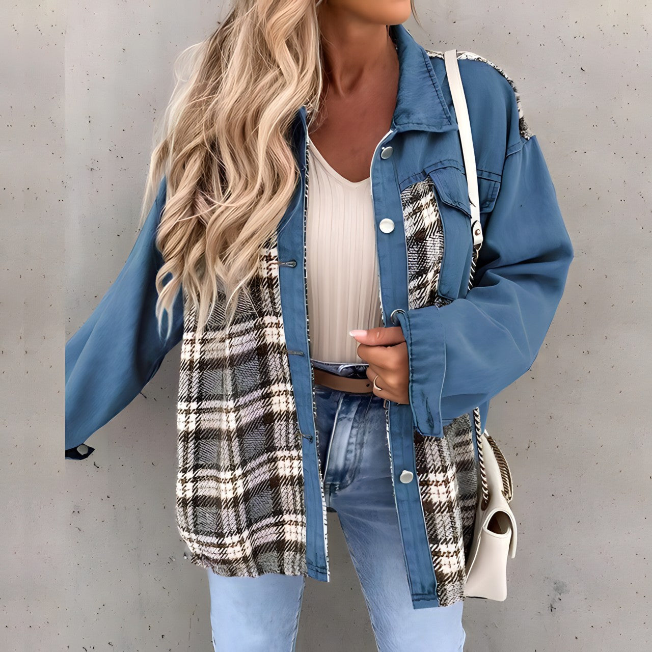 Lena | Karierte Jacke mit Trendigem Design und Hohem Tragekomfort für Damen
