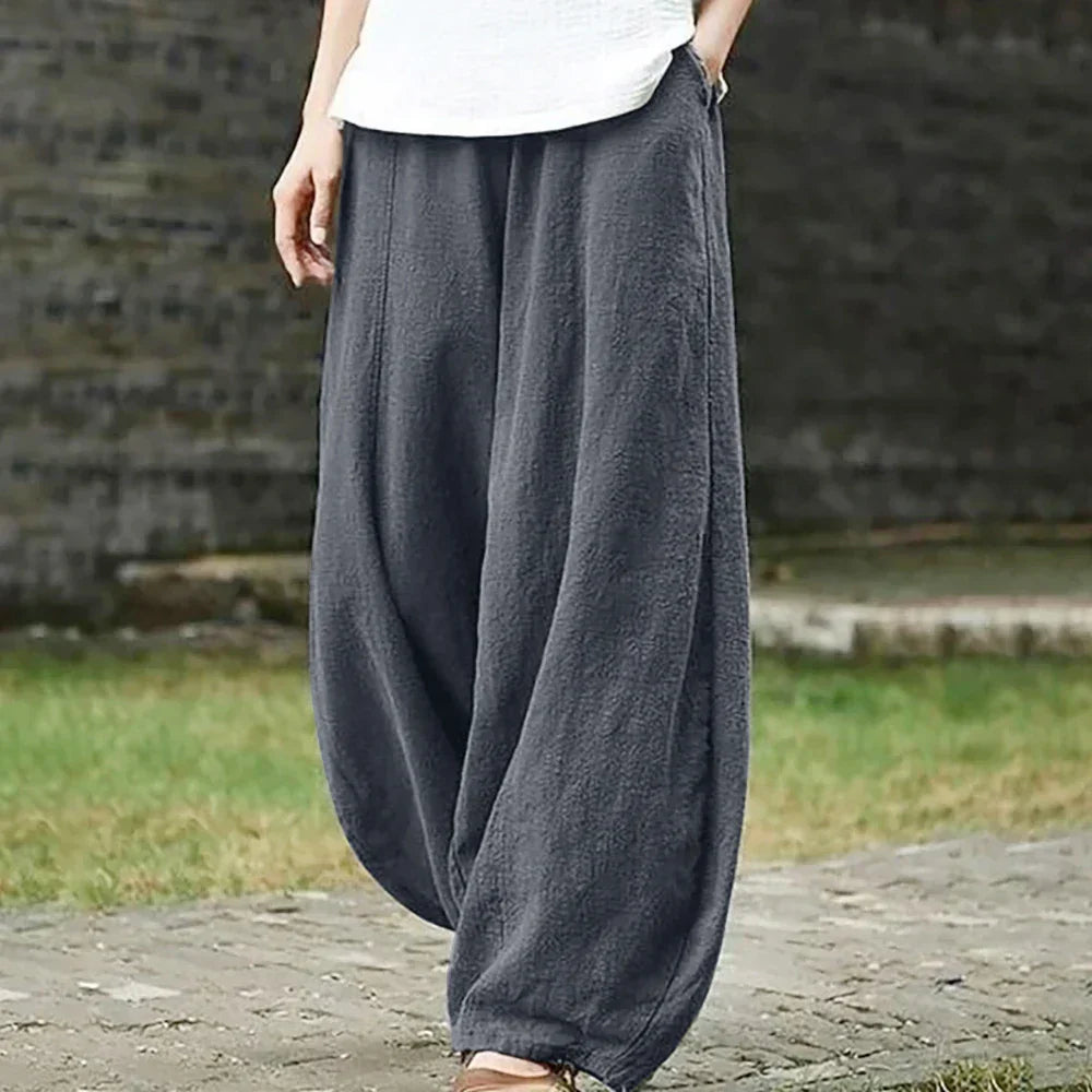 Lucia | Hose mit Atmungsaktiver Baumwoll-Leinen-Mischung für den Frühling und Sommer