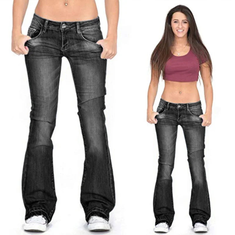 Livia | Flared Jeans mit Vintage-Charme und Bequemer Passform für Damen