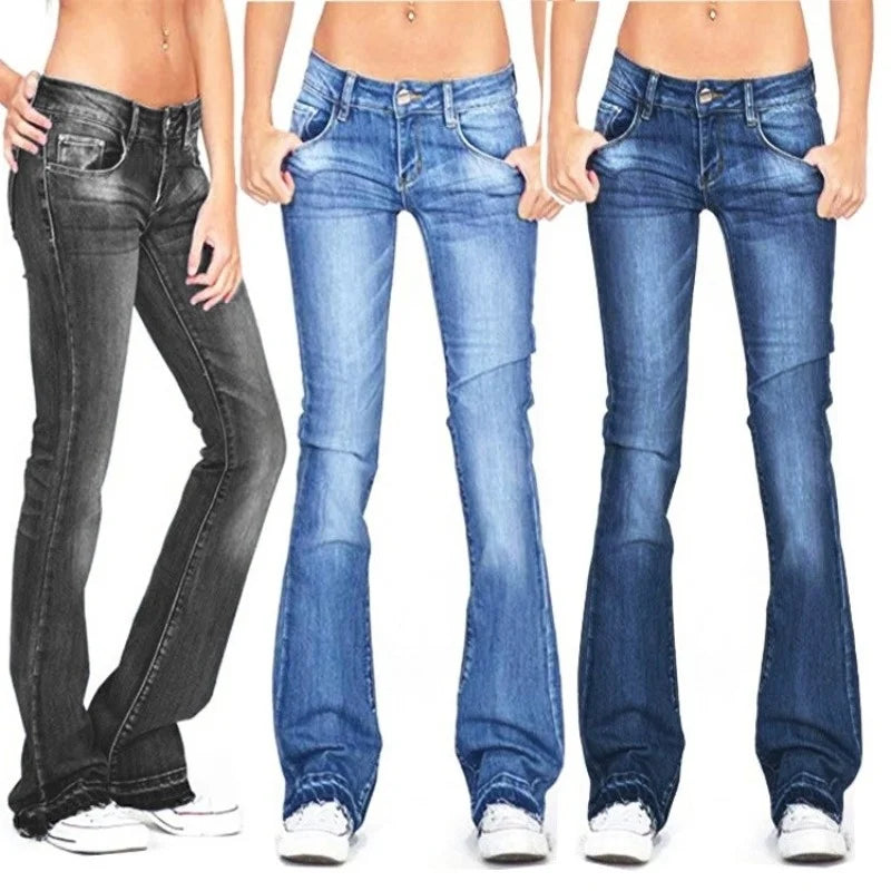 Livia | Flared Jeans mit Vintage-Charme und Bequemer Passform für Damen