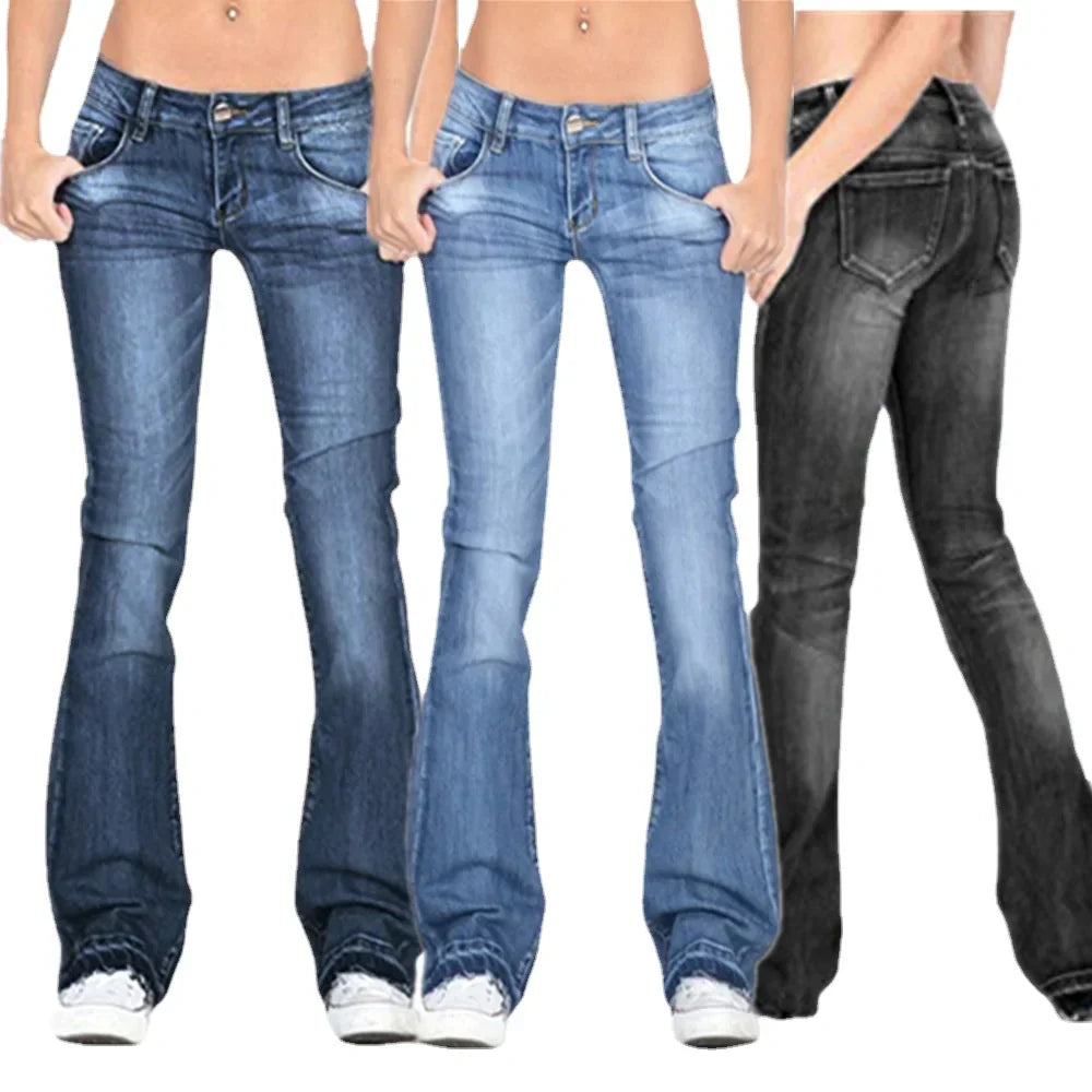 Livia | Flared Jeans mit Vintage-Charme und Bequemer Passform für Damen