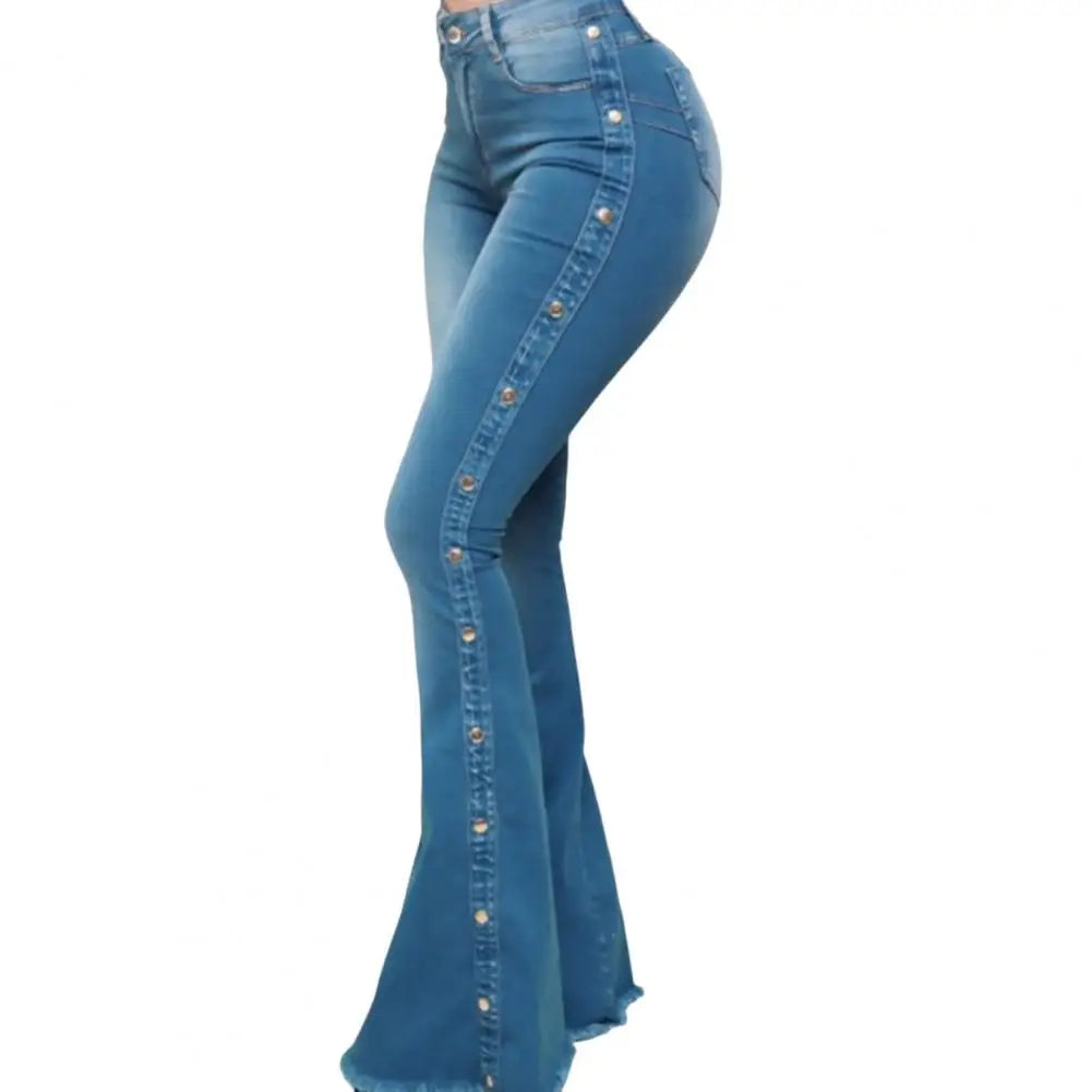 Celestia | High-Waist Flare Jeans mit Bauchkontrolle und Weitem Bein für Damen