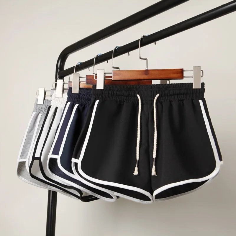Aurelia | Streifenshorts mit Atmungsaktivem Stoff und Elastischem Bund für Damen