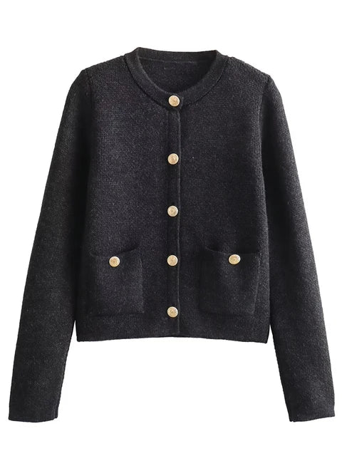 Aurora | Strick-Cardigan mit schmeichelnder Passform und dekorativen Details für Frauen
