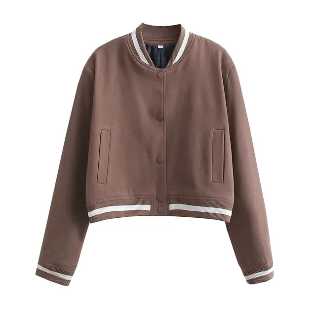 Aurelia | Bomberjacke mit elegantem Vintage-Design und praktischen Taschen für Damen