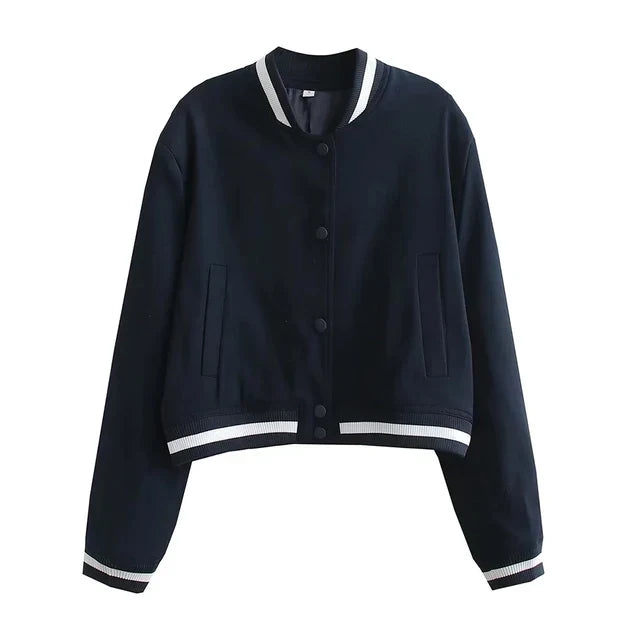 Aurelia | Bomberjacke mit elegantem Vintage-Design und praktischen Taschen für Damen