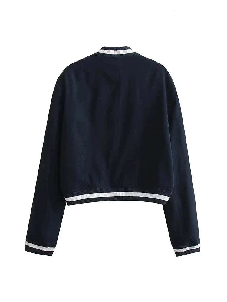 Aurelia | Bomberjacke mit elegantem Vintage-Design und praktischen Taschen für Damen