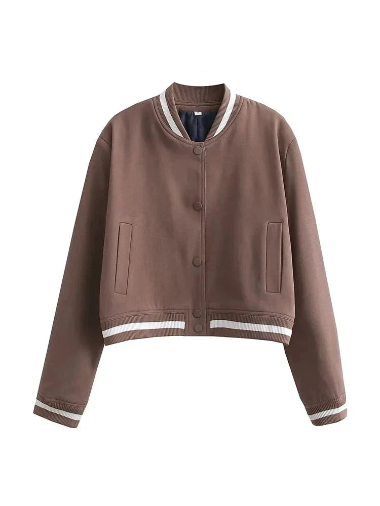 Aurelia | Bomberjacke mit elegantem Vintage-Design und praktischen Taschen für Damen