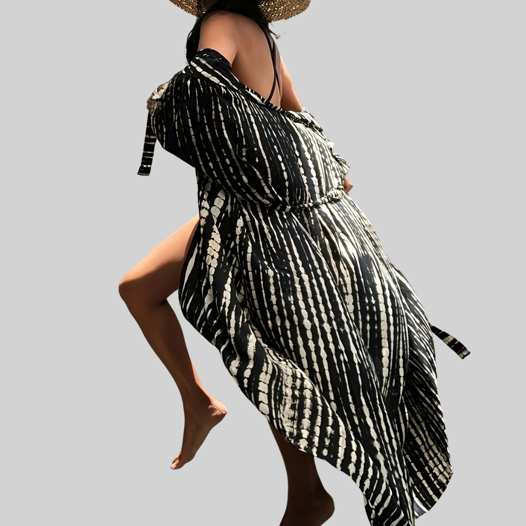 Luna | Kimono mit Boho-Print und Lockere Passform für den Strand