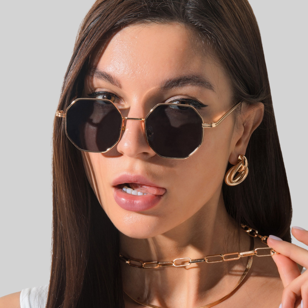 Aurelia | Sonnenbrille aus Metall mit Vintage-Stil und einzigartigem Design für den Sommer