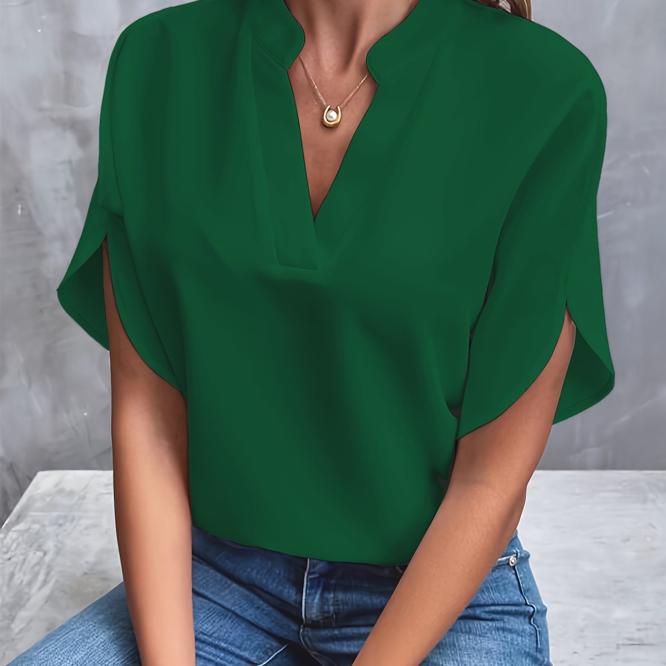 Celestia | Bluse mit Leichtem Stoff und Eleganter Passform für Frauen
