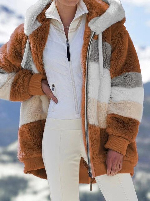 Liana | Wintermantel mit Bequemem Plüschmaterial und Stilvollem Design für Frauen