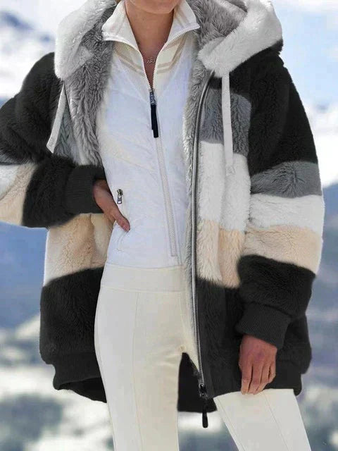 Liana | Wintermantel mit Bequemem Plüschmaterial und Stilvollem Design für Frauen