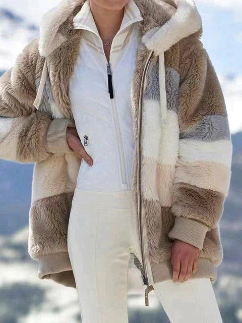 Liana | Wintermantel mit Bequemem Plüschmaterial und Stilvollem Design für Frauen