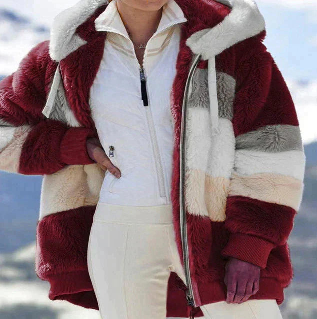 Liana | Wintermantel mit Bequemem Plüschmaterial und Stilvollem Design für Frauen