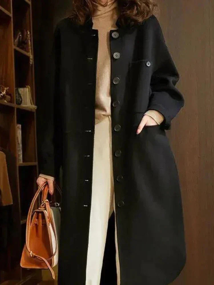 Celestia | Herbstmantel mit zeitloser Eleganz und schlichter Raffinesse für Frauen