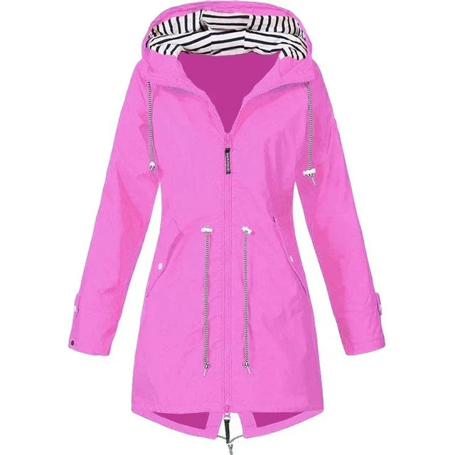 Liana | Trenchcoat mit wasserdichtem Material und verstellbarem Taillenzug für Damen