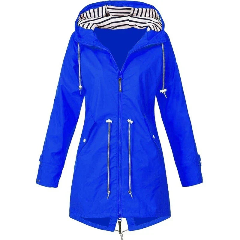 Liana | Trenchcoat mit wasserdichtem Material und verstellbarem Taillenzug für Damen