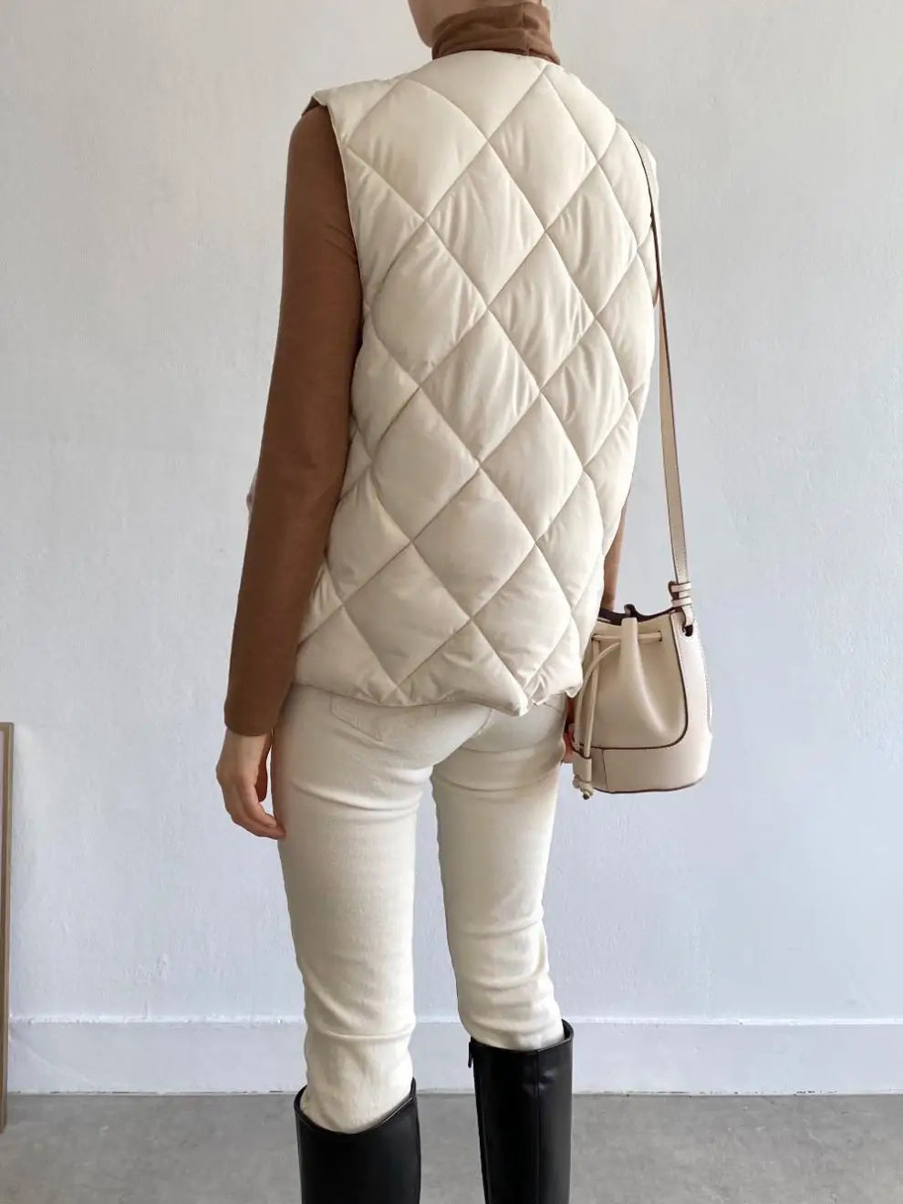 Livia | Gepolsterte Baumwollweste mit stilvollem Design für Damen