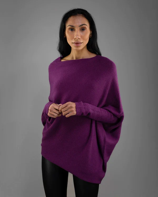 Celestia | Pullover mit Asymmetrischem Design und Atmungsaktivem Stoff für Frauen
