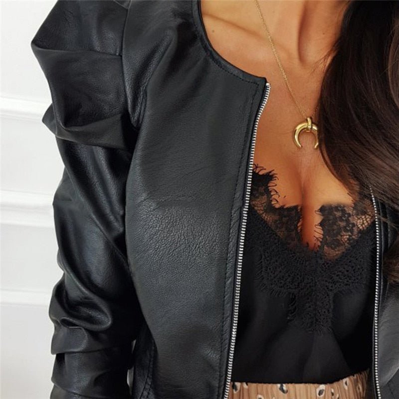Aurelia | Jacke mit eleganter Lederoptik und modernem Schnitt für Damen