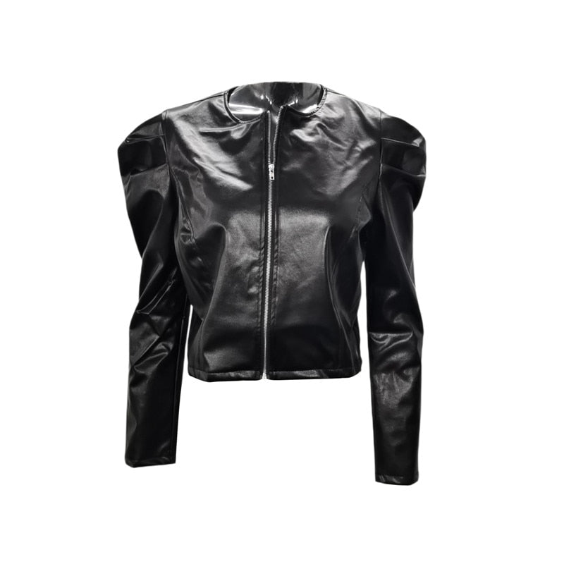 Aurelia | Jacke mit eleganter Lederoptik und modernem Schnitt für Damen