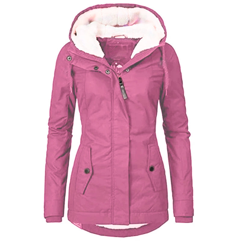 Amara | Jacke mit Warmem Pelzfutter und Eleganten Design für Frauen