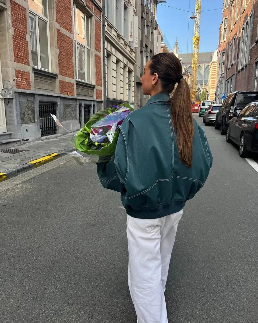 Isolde | Lederjacke mit modernem Schnitt und lässigem Stil für Frauen