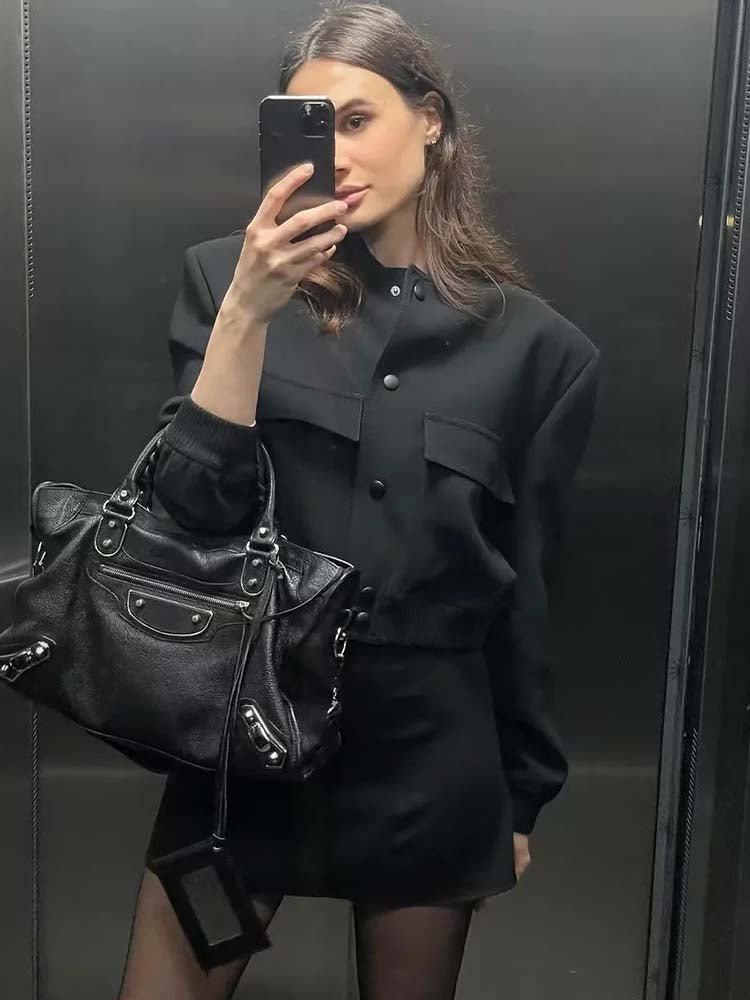 Livia | Bomberjacke mit stilvollen Maxi-Taschen für Damen