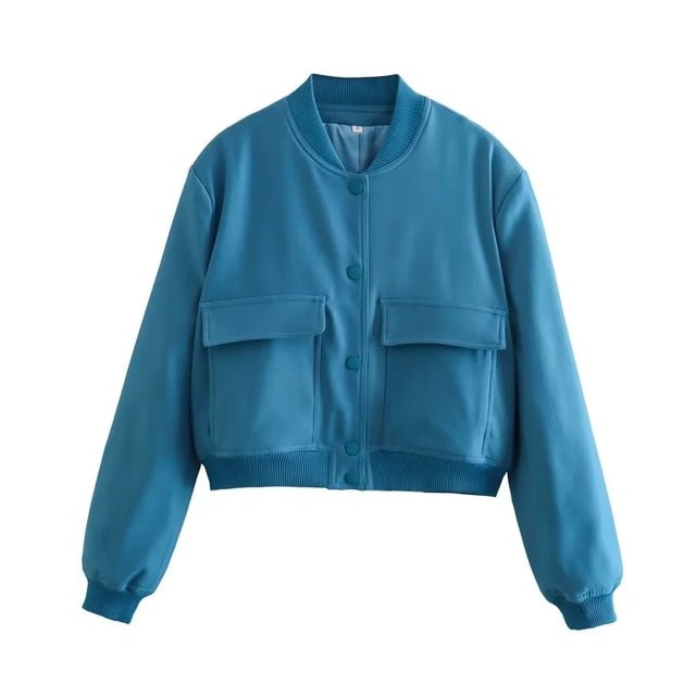 Livia | Bomberjacke mit stilvollen Maxi-Taschen für Damen