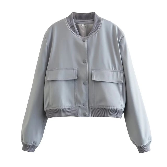 Livia | Bomberjacke mit stilvollen Maxi-Taschen für Damen