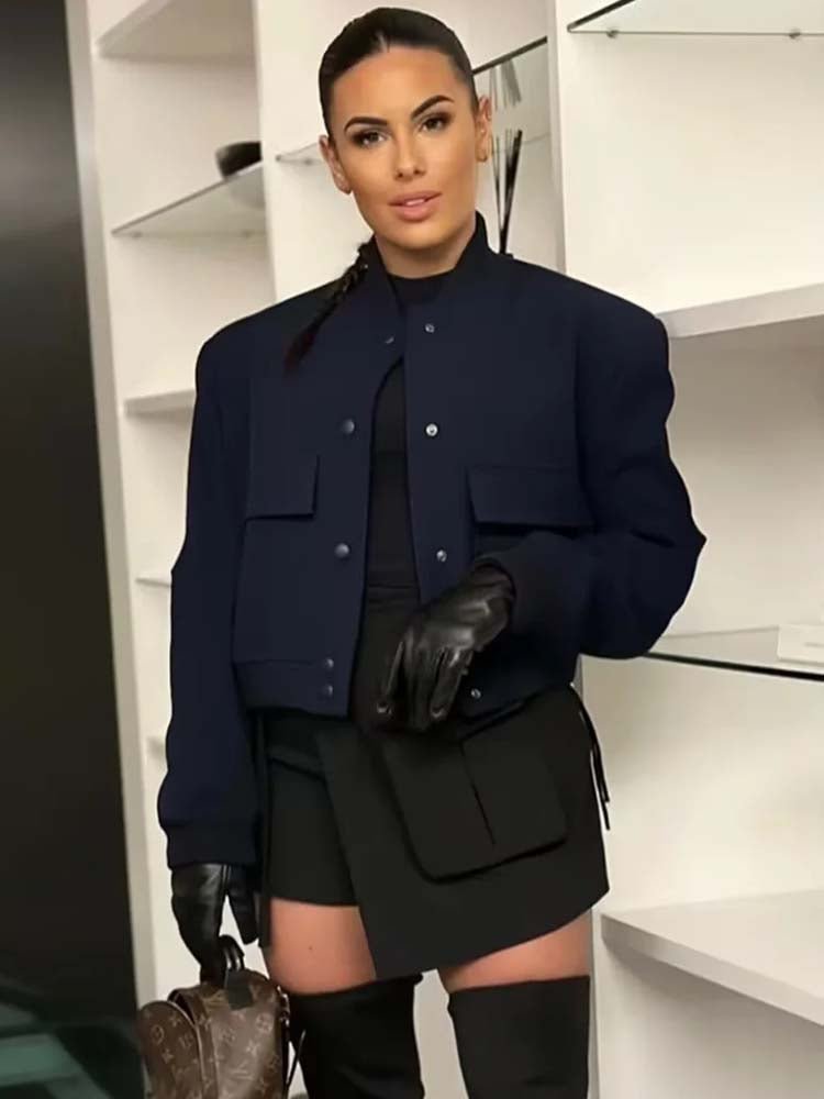 Livia | Bomberjacke mit stilvollen Maxi-Taschen für Damen