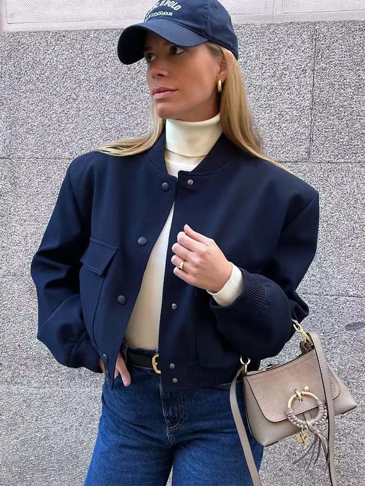 Livia | Bomberjacke mit stilvollen Maxi-Taschen für Damen