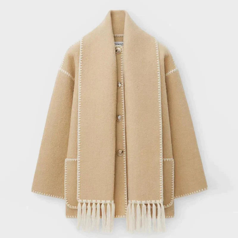 Livia | Jacke mit Integriertem Schal und Isolierendem Material für Damen