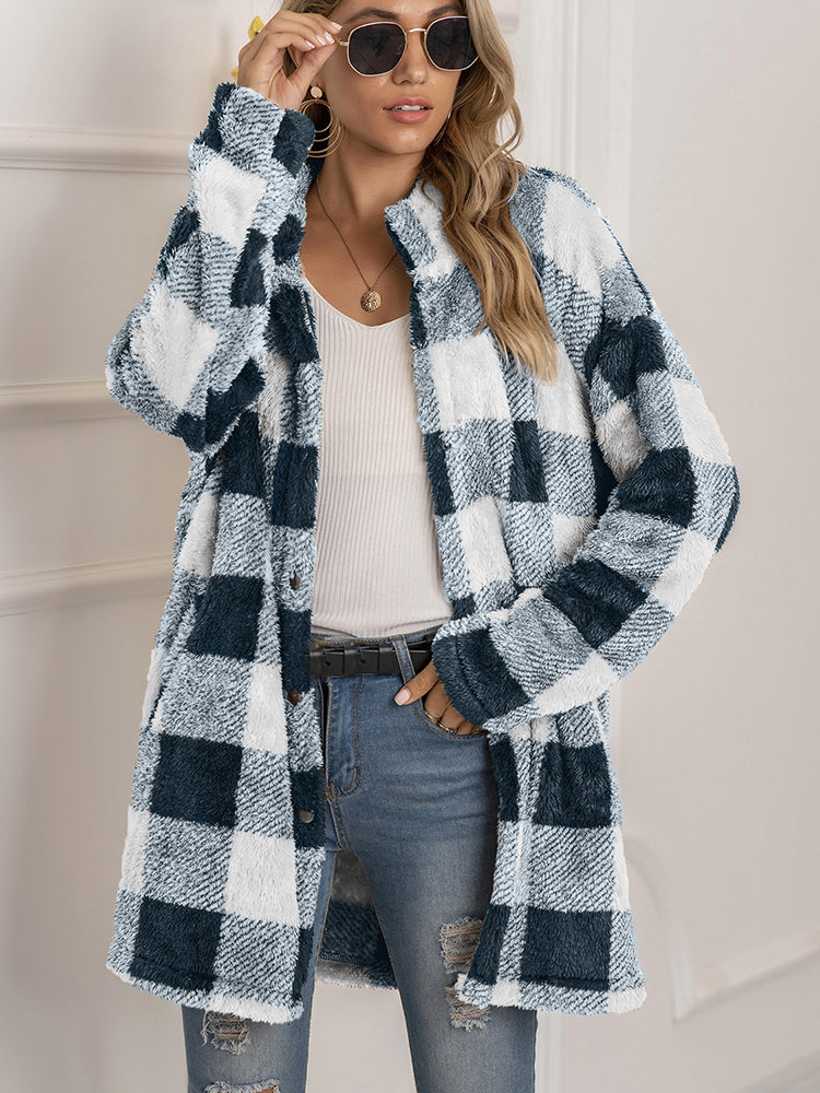Celestia | Strickjacke mit Kariertem Muster und Eleganter Ausstrahlung für den Winter