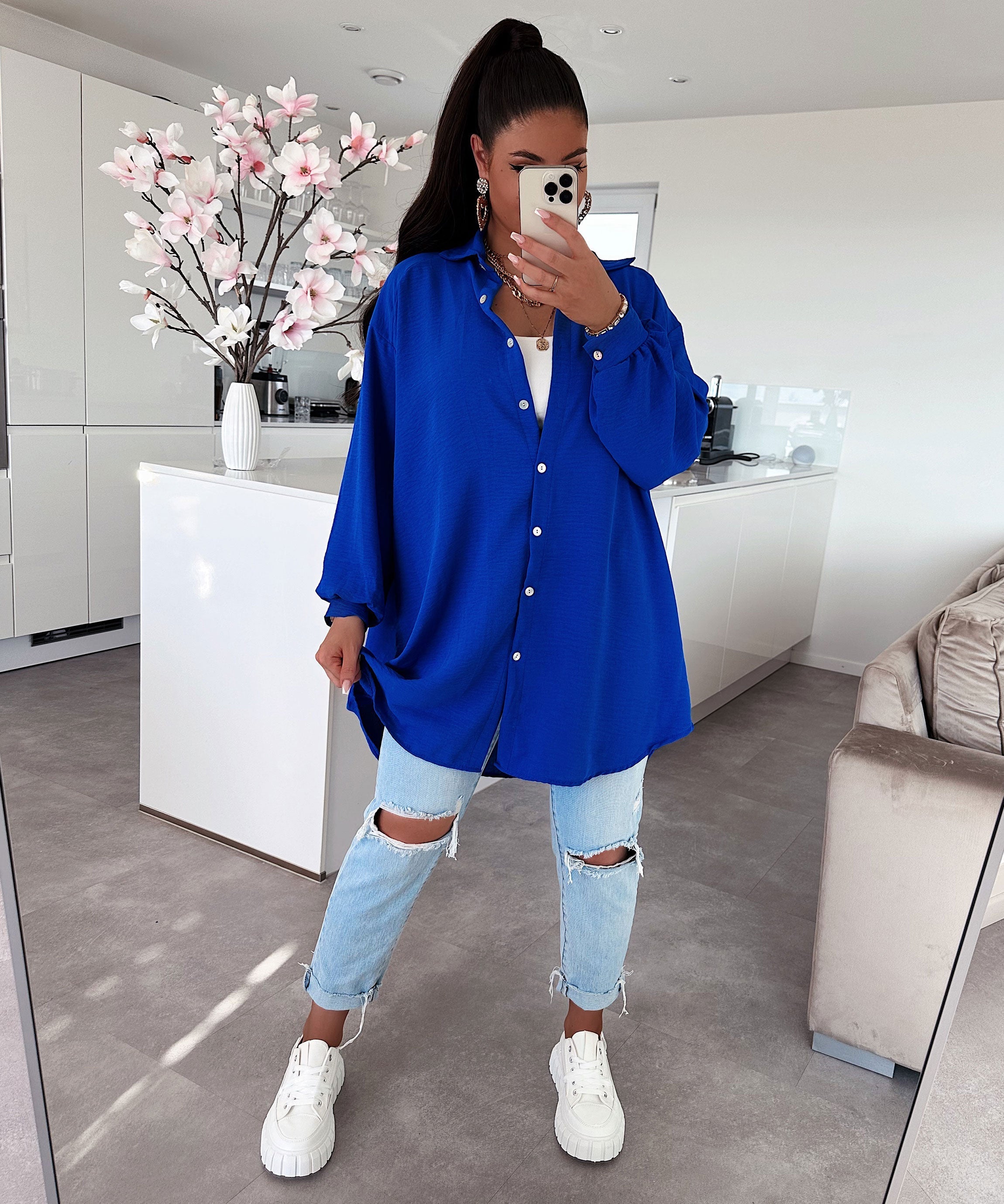 Celestina | Bluse mit Elegantem Schnitt und Universeller Größe für Frauen