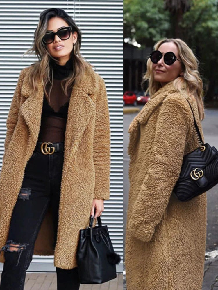 Liora | Teddy Mantel mit elegantem Stil und Komfort für den Winter