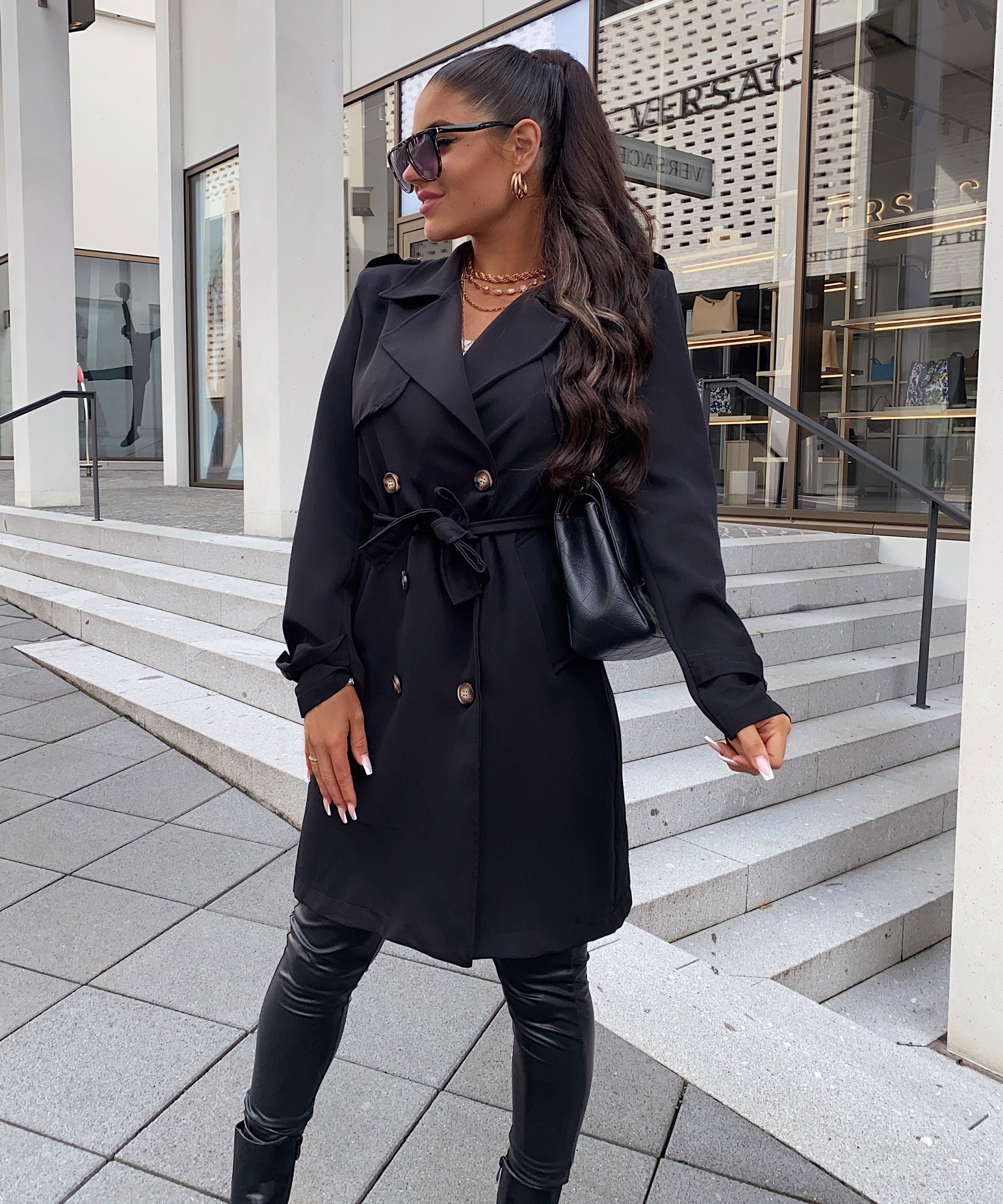 Leona | Trenchcoat aus leichtem Stoff mit schlanker Passform für Damen