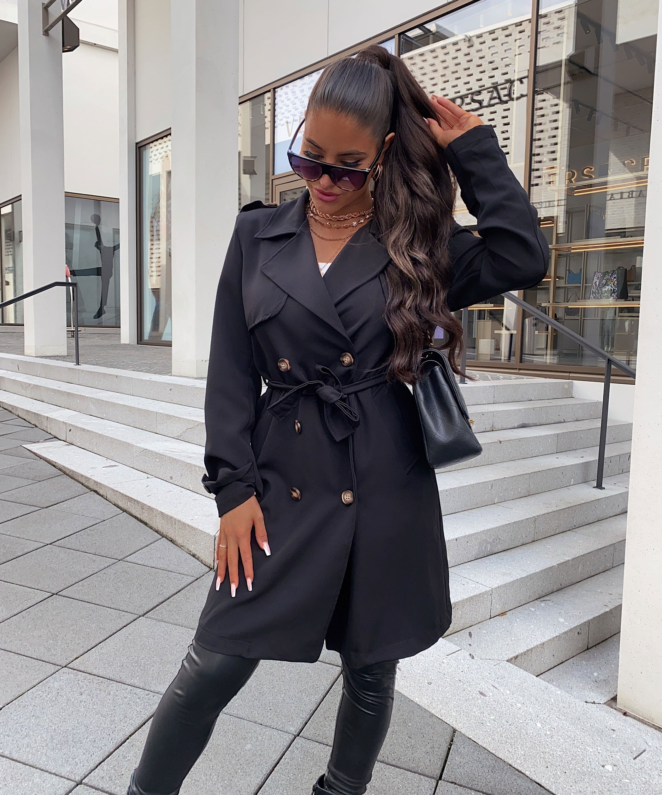Leona | Trenchcoat aus leichtem Stoff mit schlanker Passform für Damen