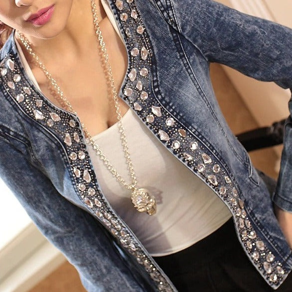 Luna | Kurzjacke mit Glitzer und Stil für Frauen