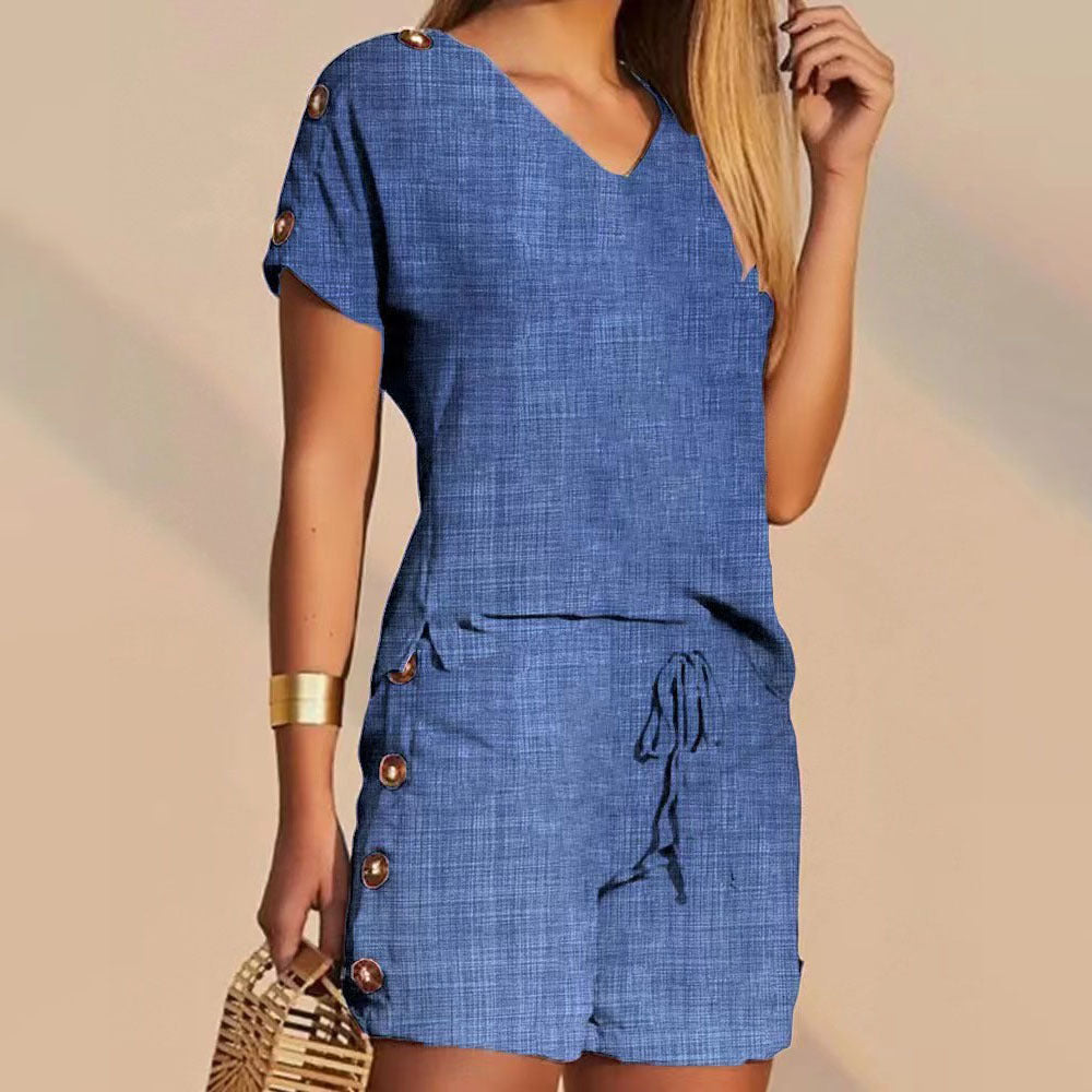 Celestia | Kurzärmeliger Anzug mit Eleganter Passform und Stil für Damen