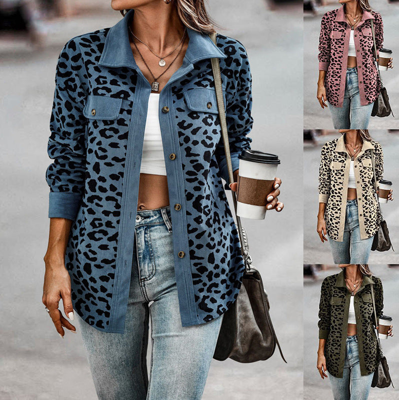 Liora | Jacke mit Ungezähmtem Leopardenmuster und Stilvollem Design für Frauen